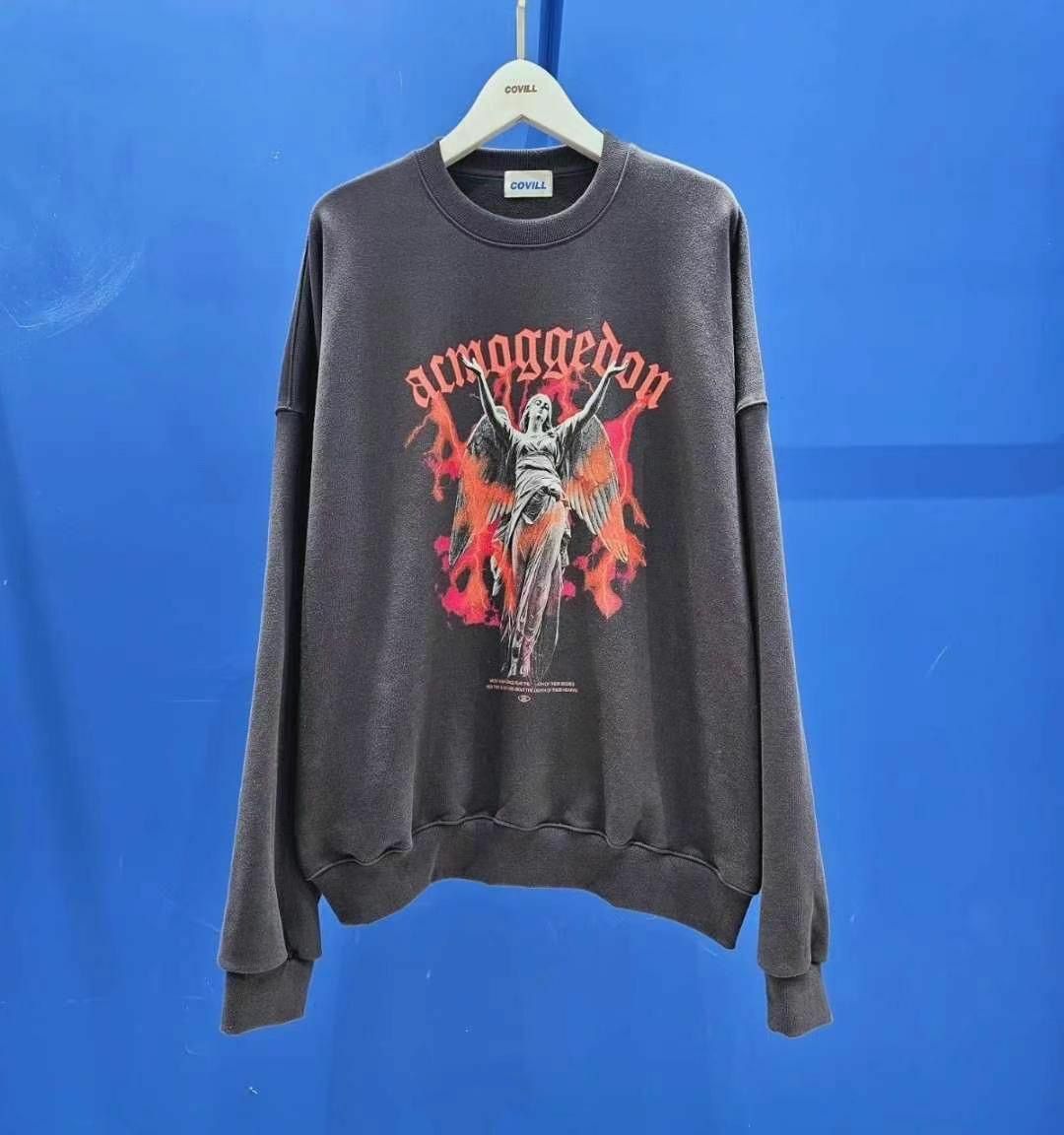 OverSize英文字圖案衛衣 COVILL-045T