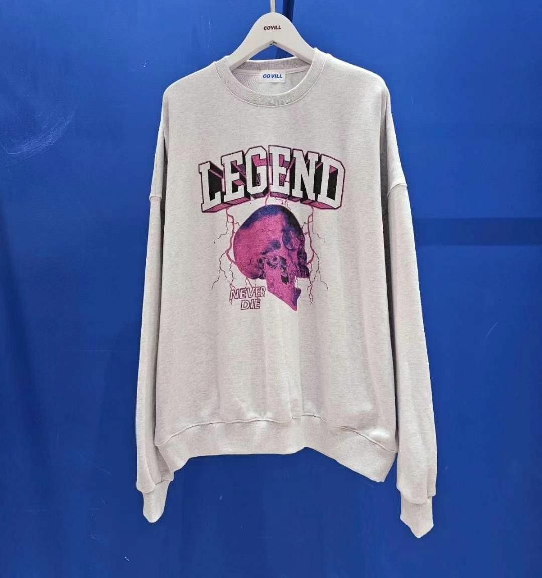 OverSize英文字圖案衛衣 COVILL-046T