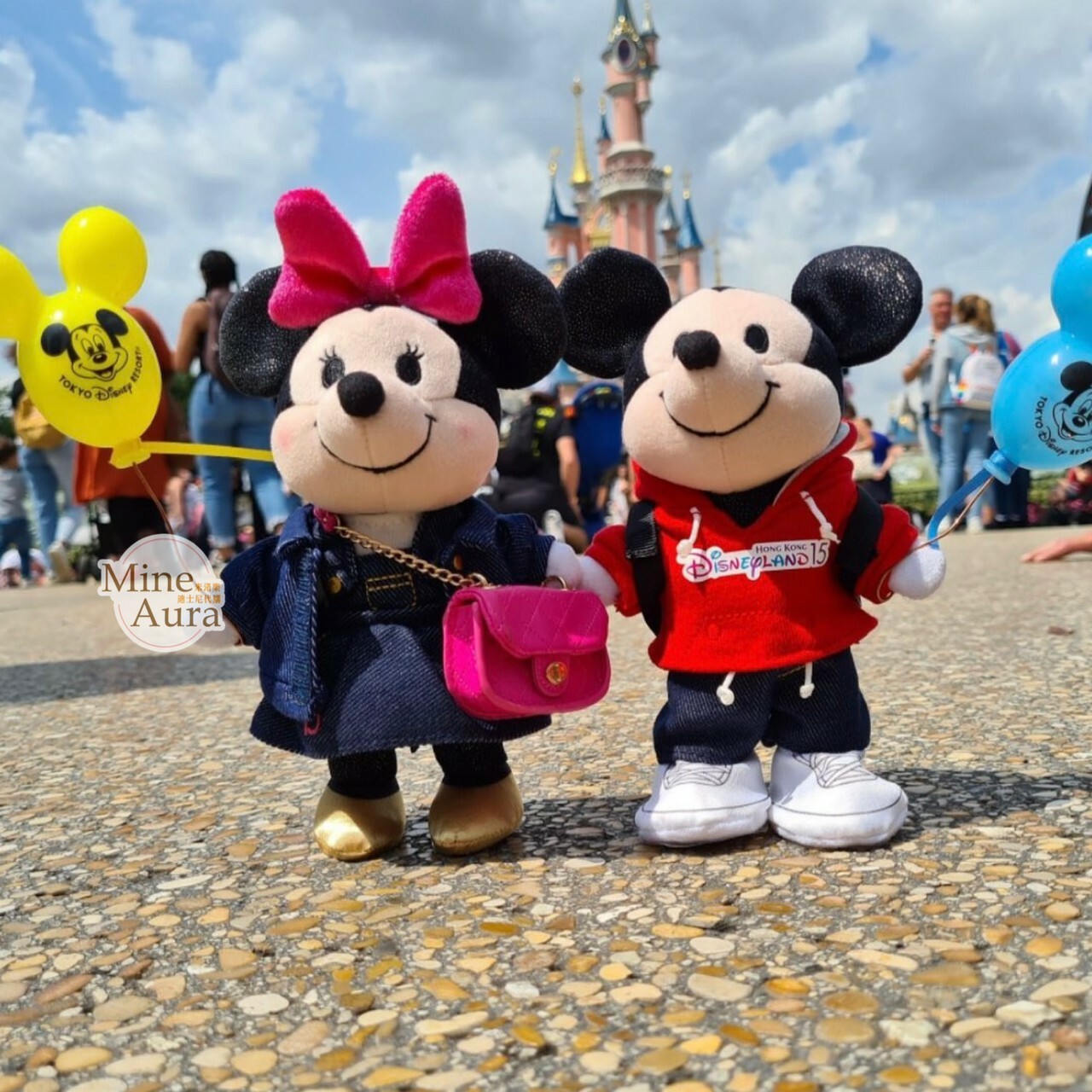 (特價現貨) nuiMOs娃娃公仔專用 15週年限定 紅帽T+褲組 造型服裝 (無娃娃) -香港迪士尼樂園