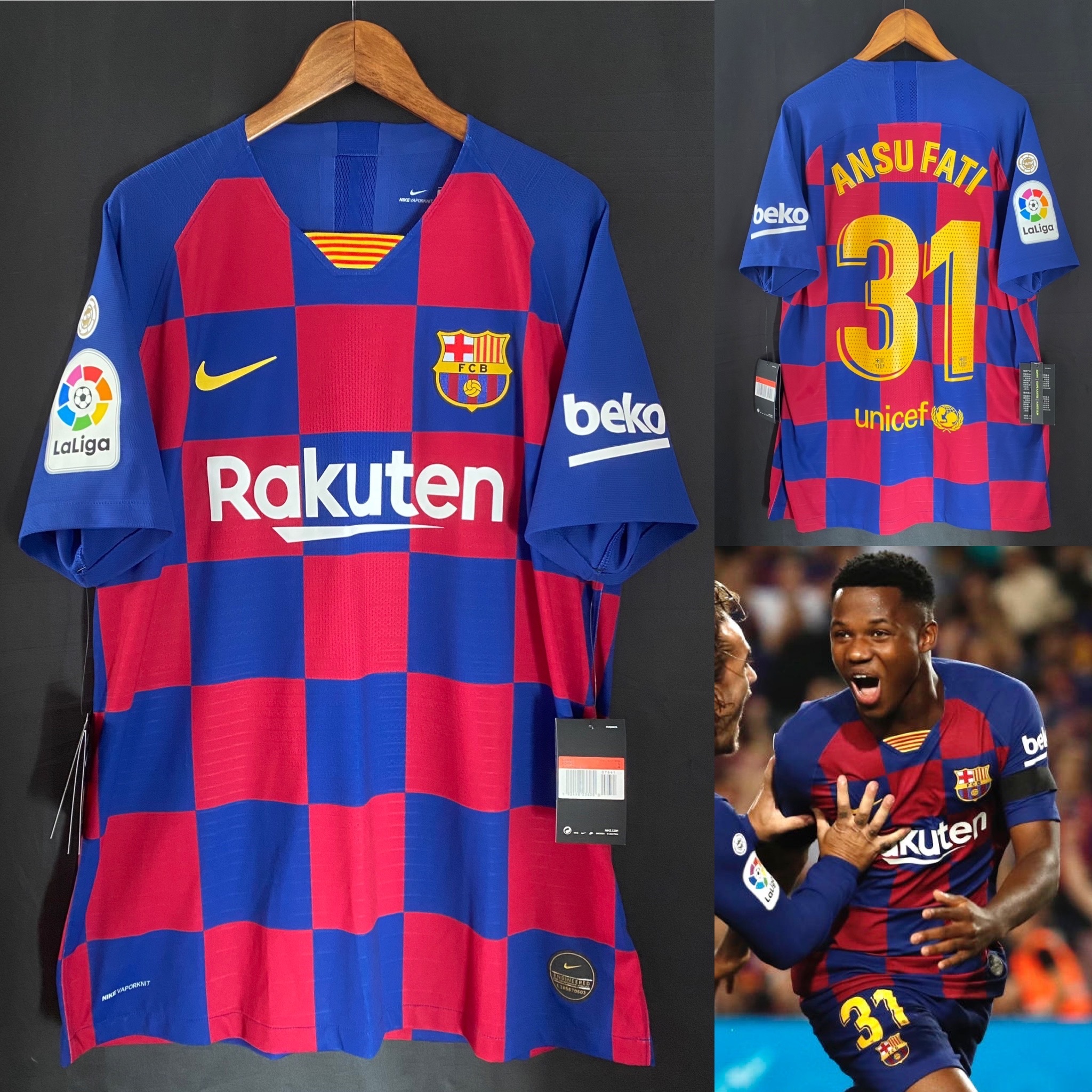 (球員版) 巴塞隆拿 2019-2020 Nike 主場球員版球衣 #31 ANSU FATI