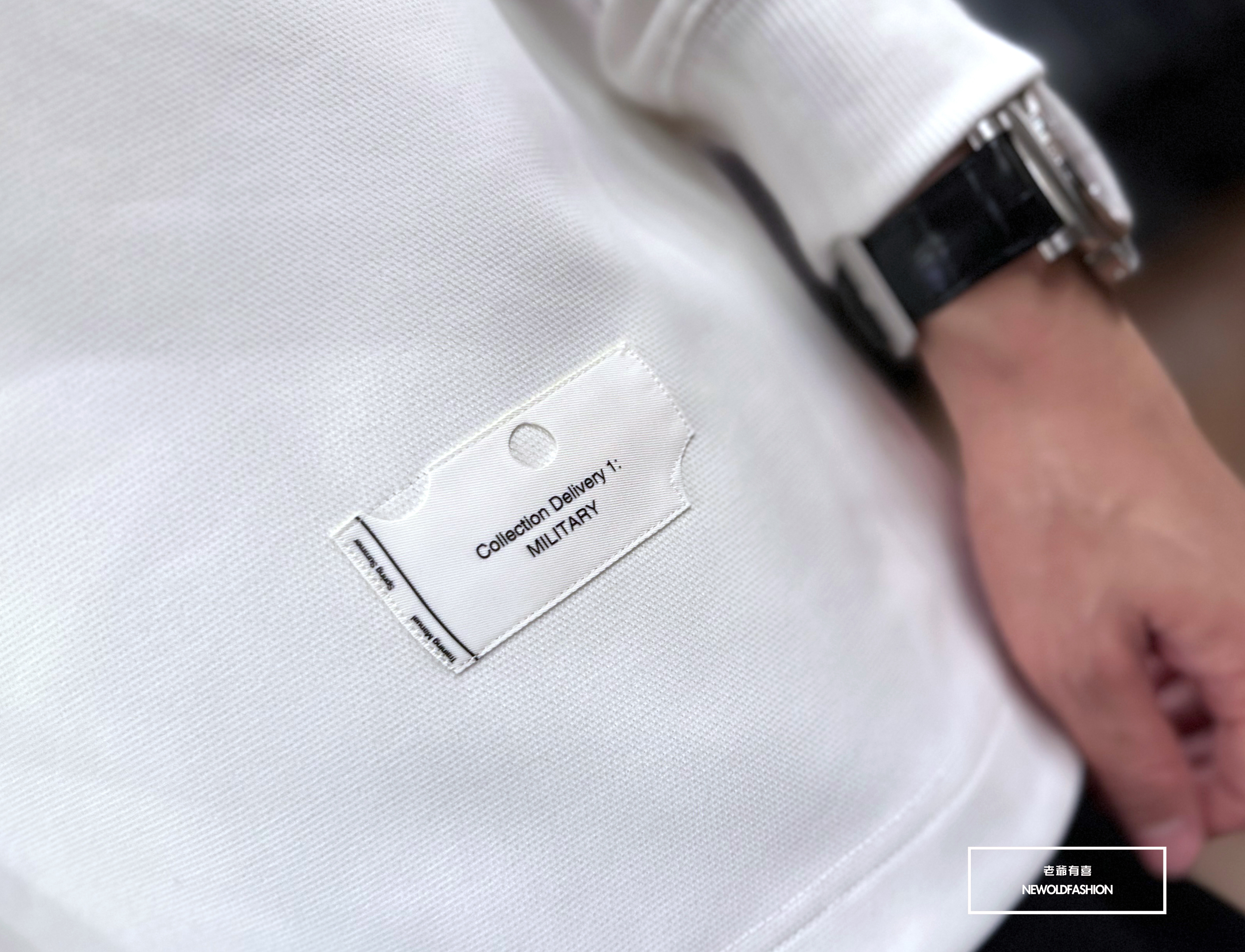 『新品上市』重磅RAM刺繡白標大學T-白(NOF2309B5534)