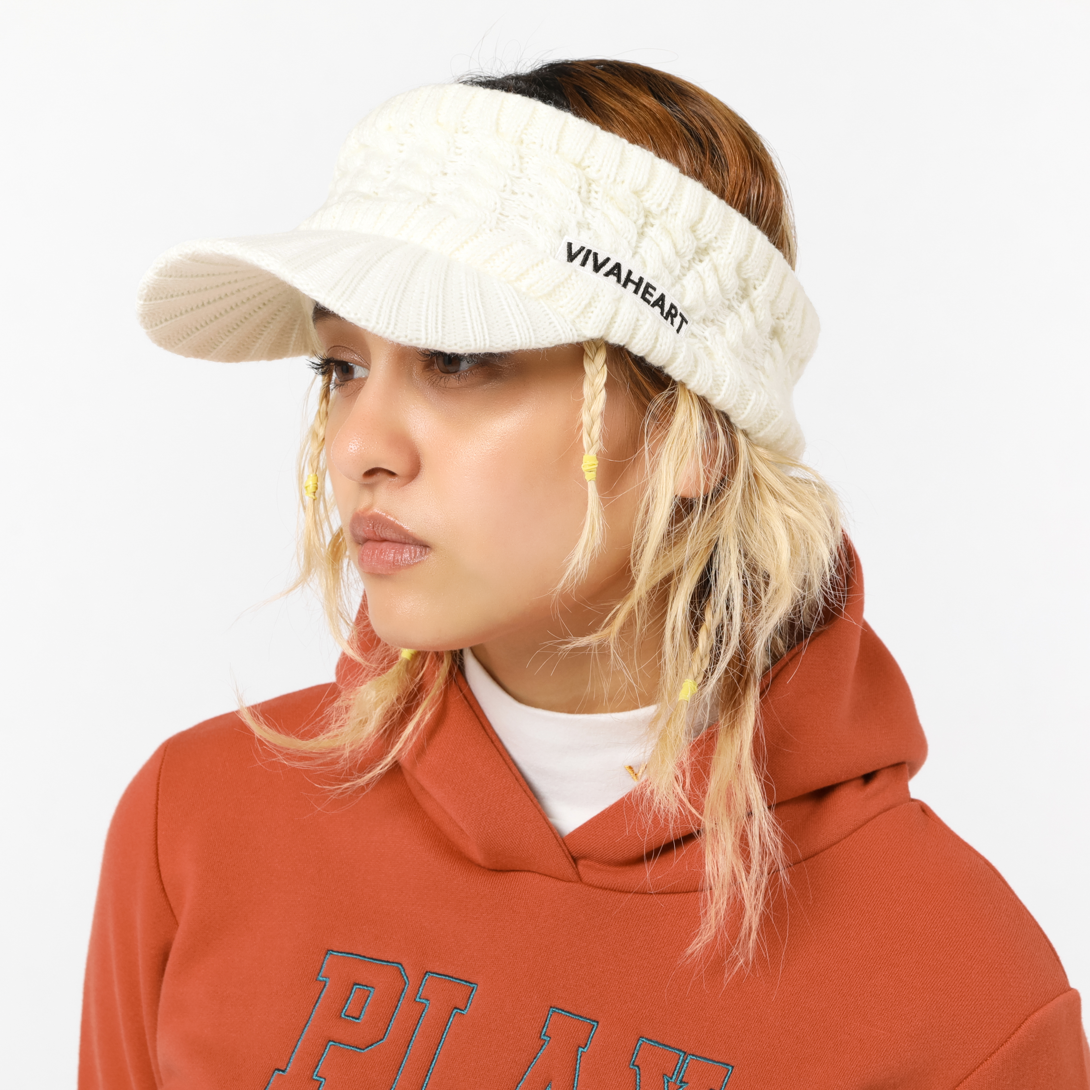 女士-針織遮陽帽