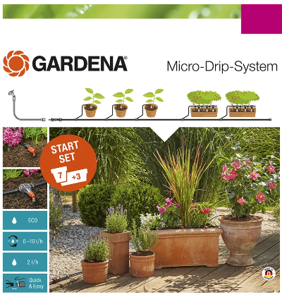 "GARDENA" 德國微滴灌延伸套裝M(5小花盆)(4套/盒)-[13005]