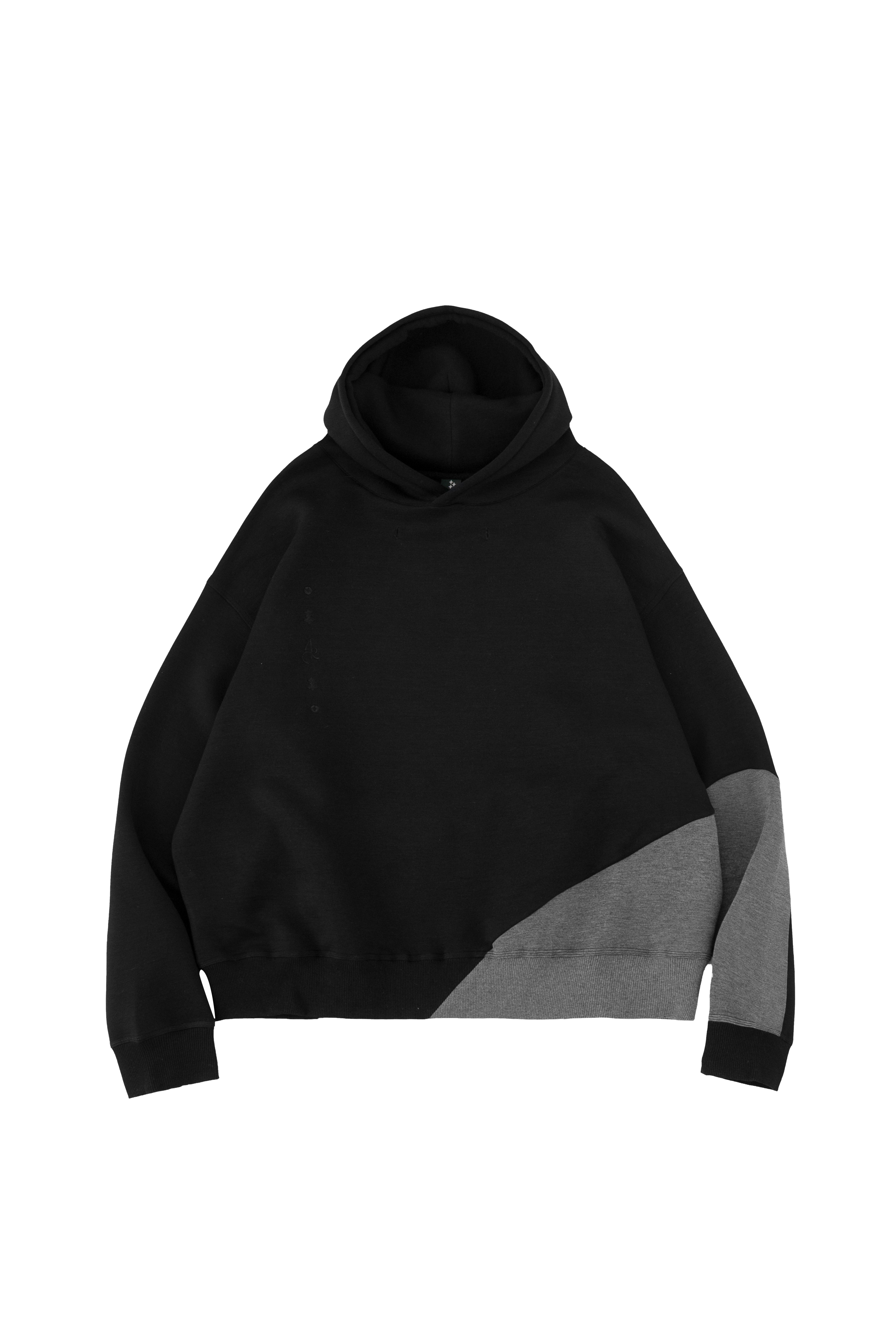 ICONIC WAVY HOODIE - BLACK