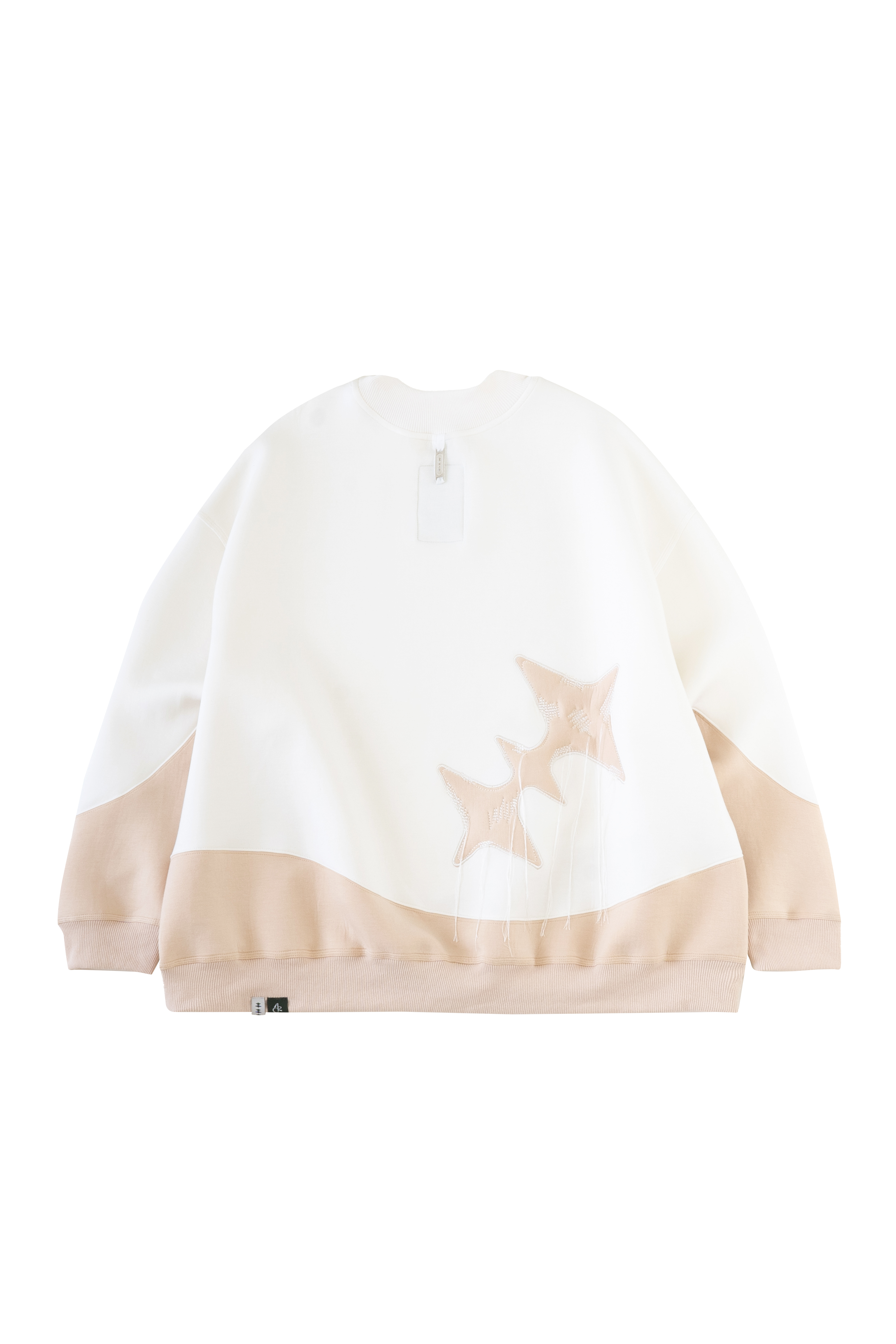 ICONIC WAVY CREWNECK - WHITE