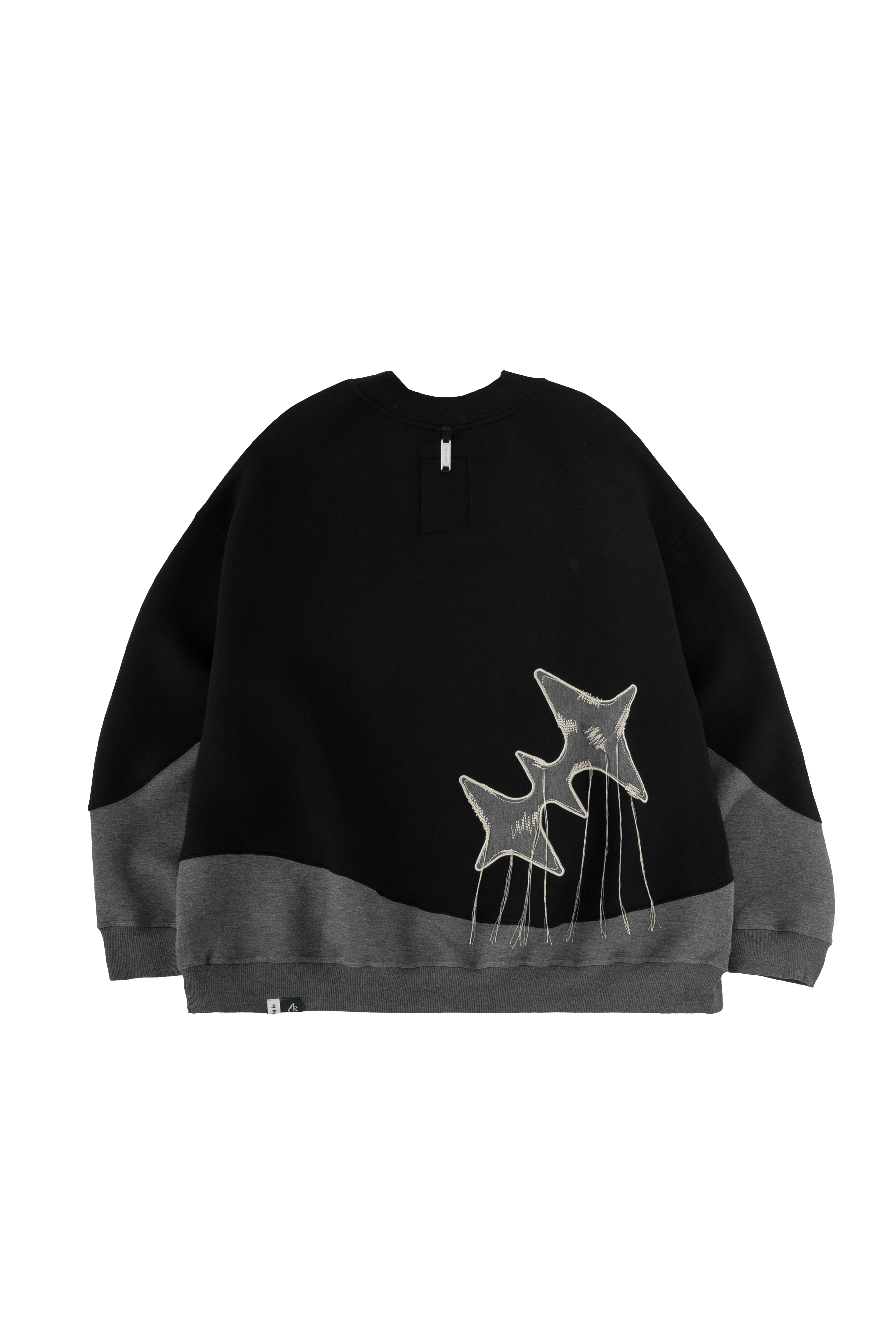 ICONIC WAVY CREWNECK - BLACK