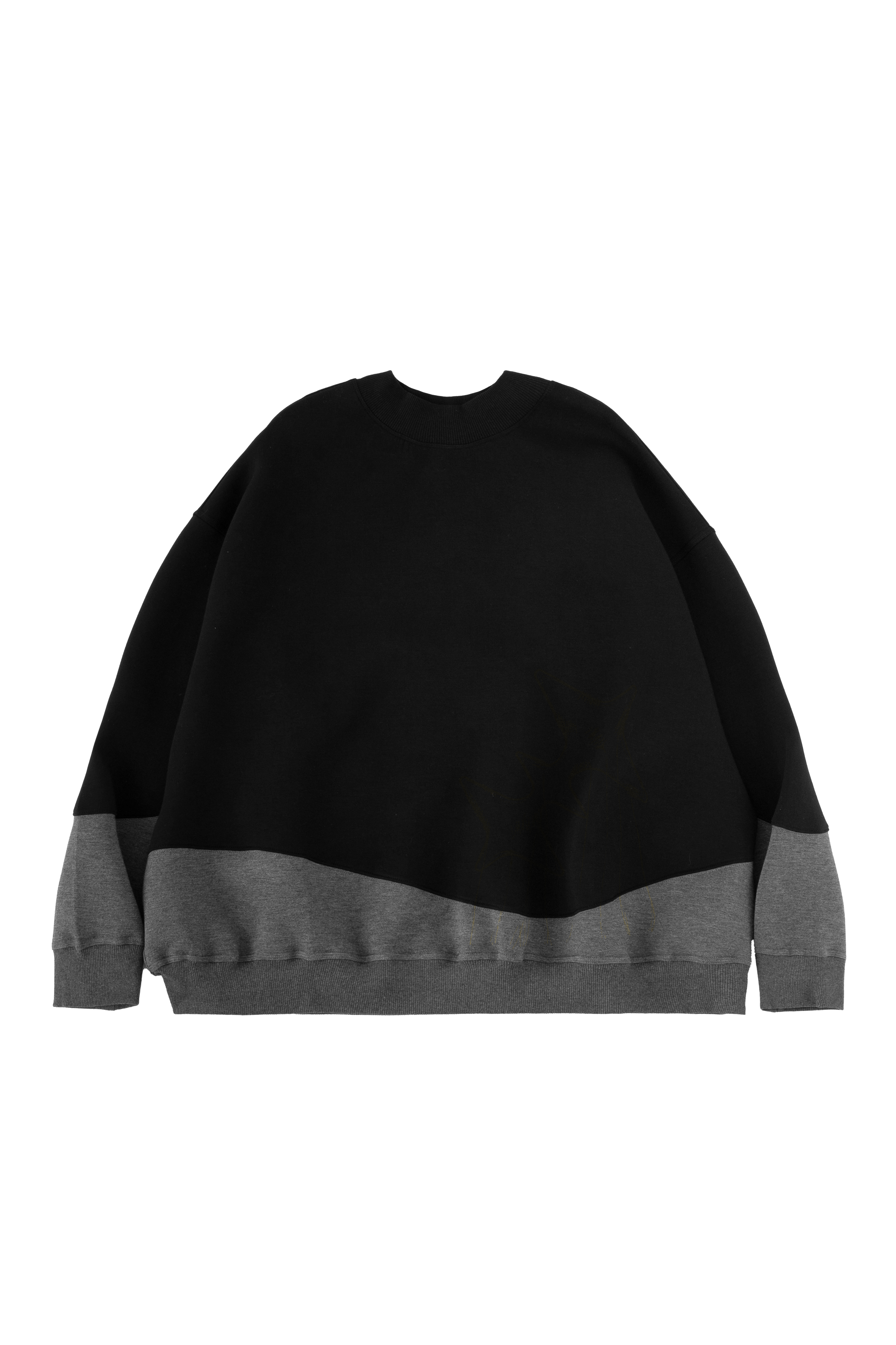 ICONIC WAVY CREWNECK - BLACK