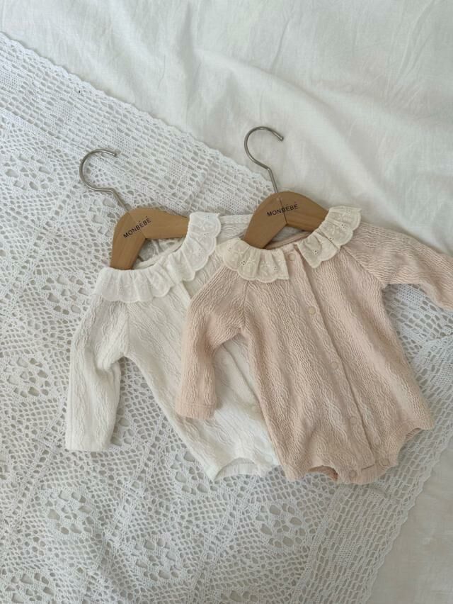 (現貨) 韓國童裝  暗紋Bodysuit