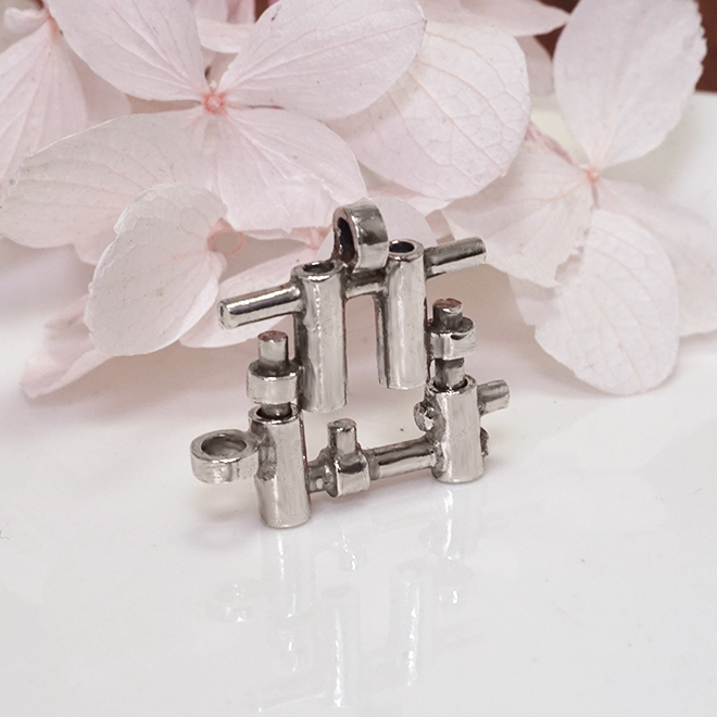 限量絕版設計 築戀 情侶對鍊 925純銀項鍊