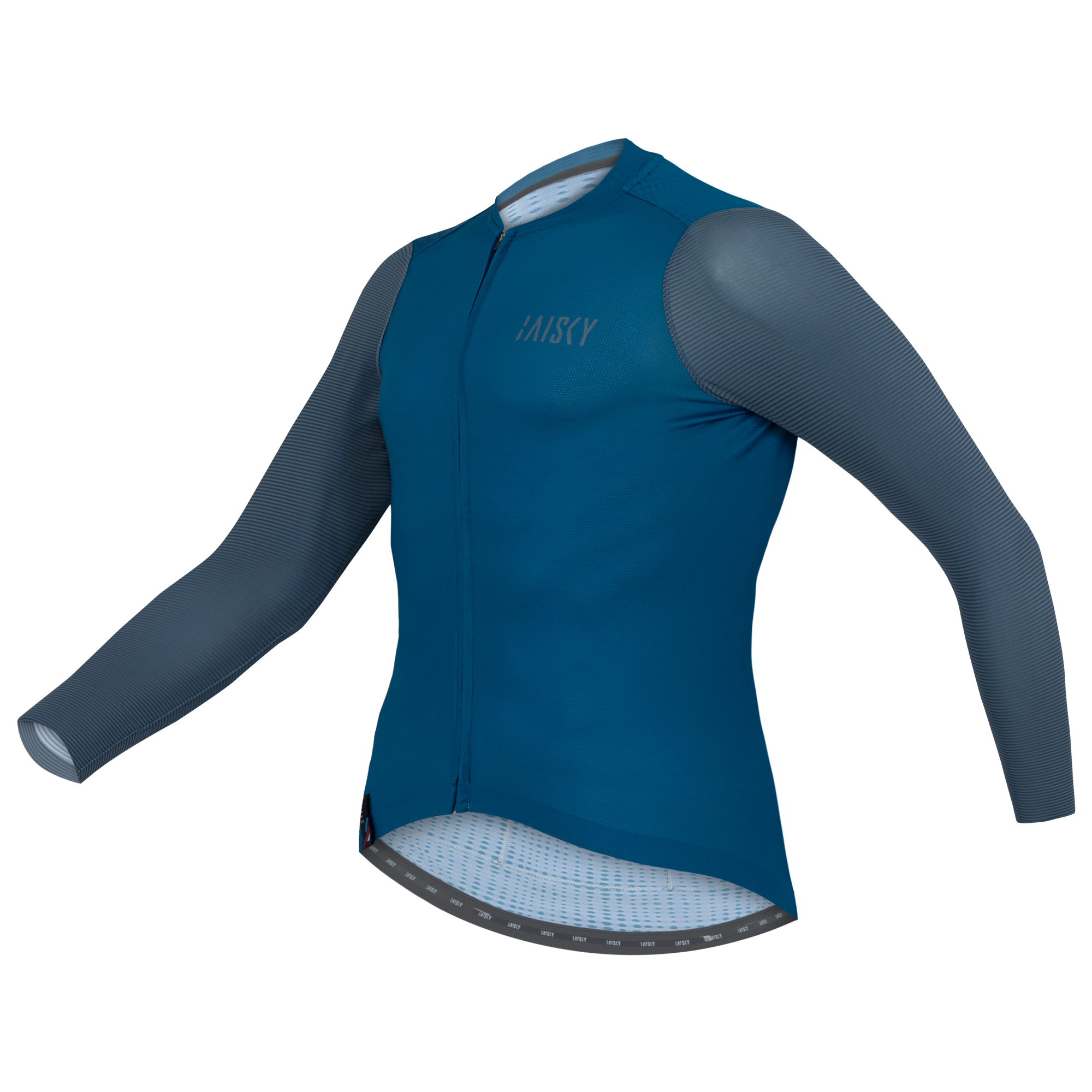 男款空力薄款長車衣 元氣 藍