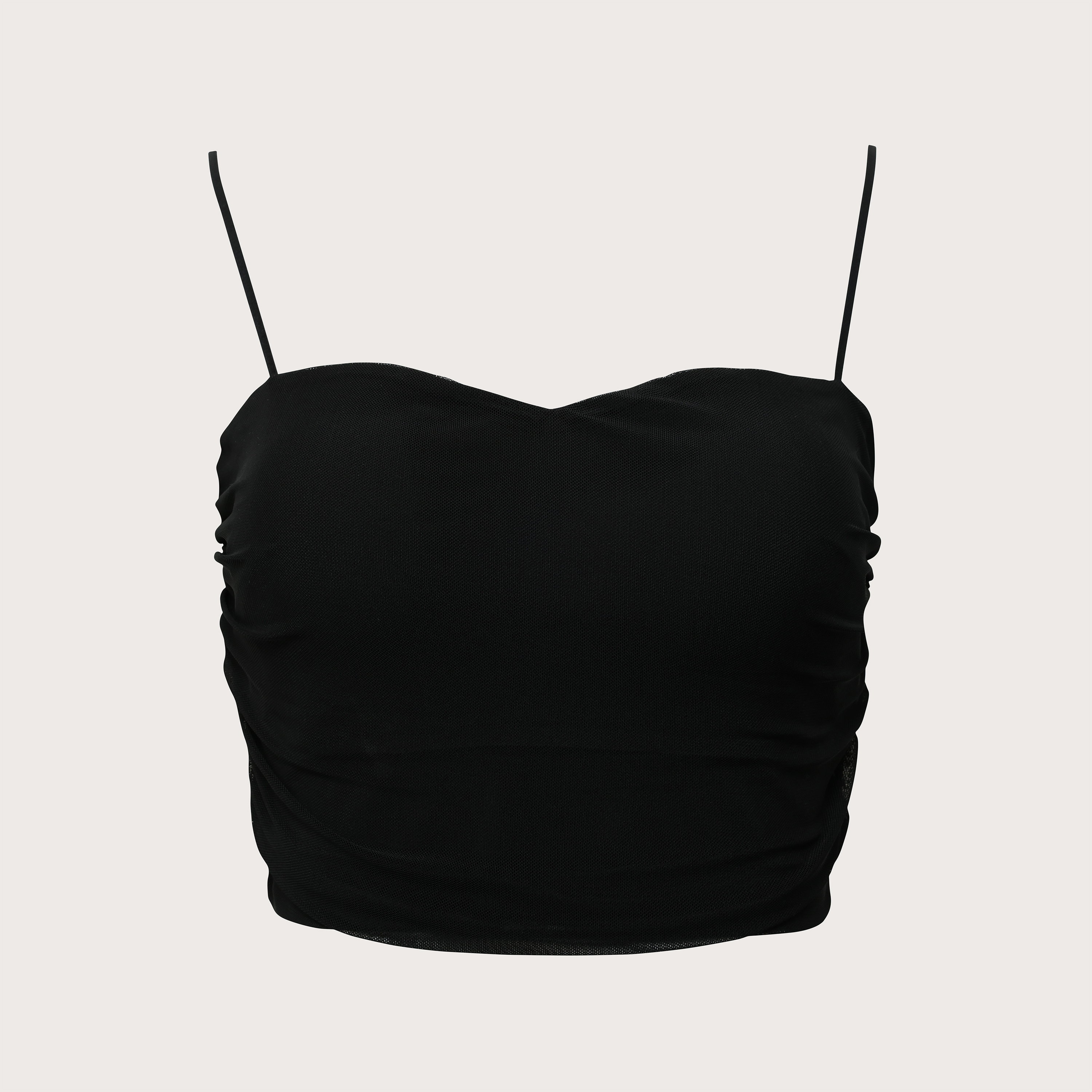 Black Mesh Bra Top
