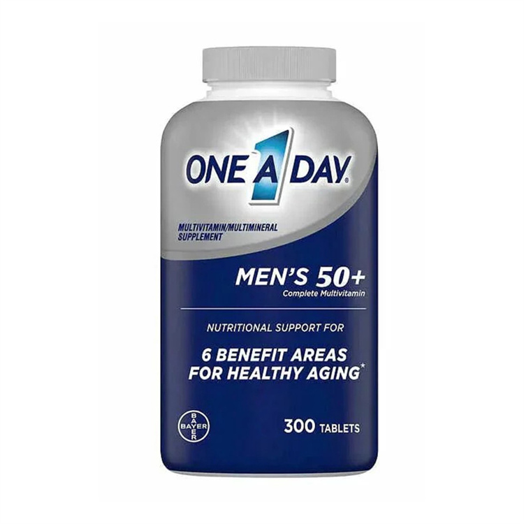 Bayer One A Day Men's 50+ Healthy Advantage Multivitamin, 300 Tablets