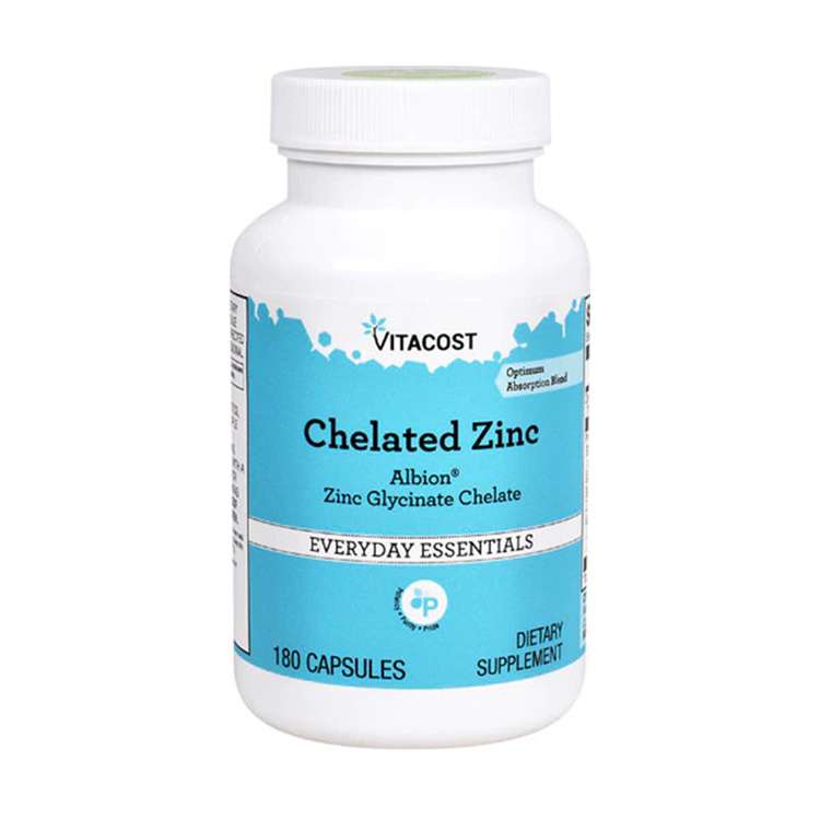 Vitacost Chelated Zinc  Albion® Zinc Glycinate Chelate ,180 Capsules