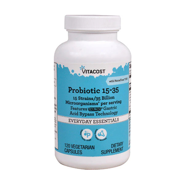 Vitacost Probiotic 15 Strains 35 Billion Per Serving, 120 Veg Capsules