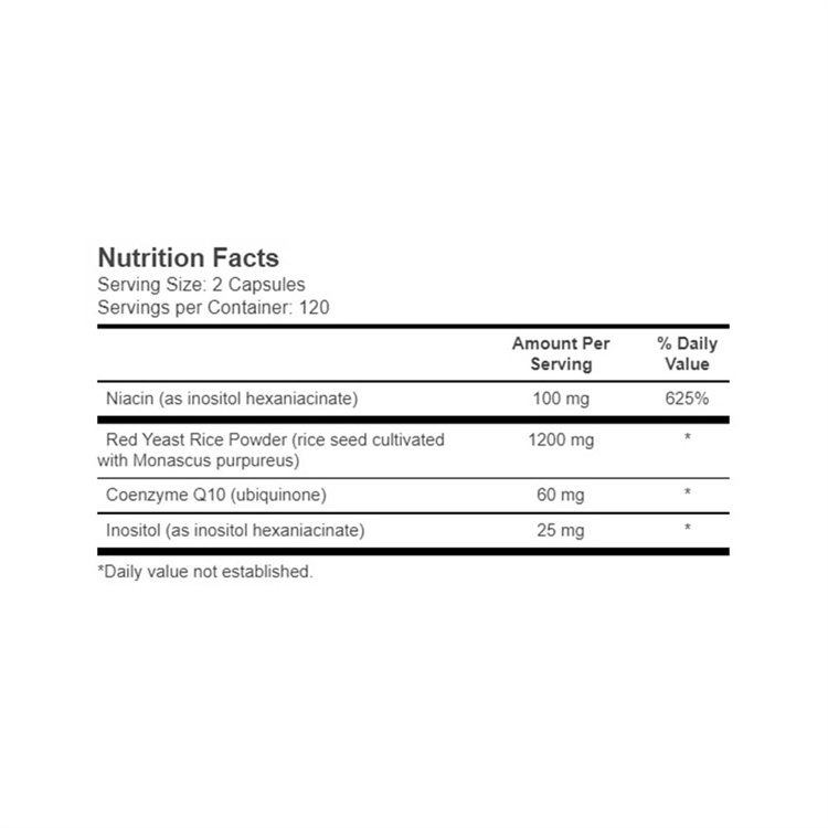 Vitacost Red Yeast Rice & CoQ10 with No-Flush Niacin，240 Capsules