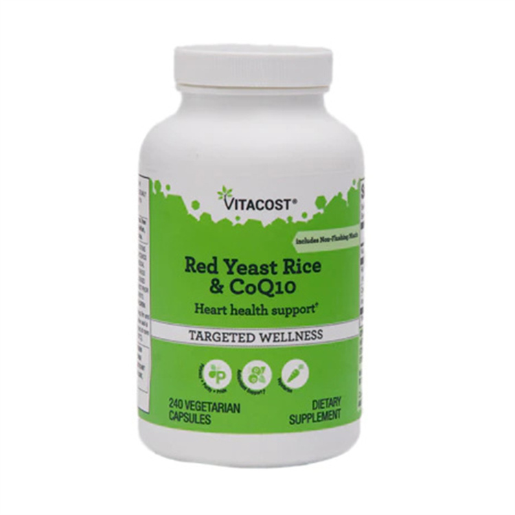 Vitacost Red Yeast Rice & CoQ10 with No-Flush Niacin，240 Capsules