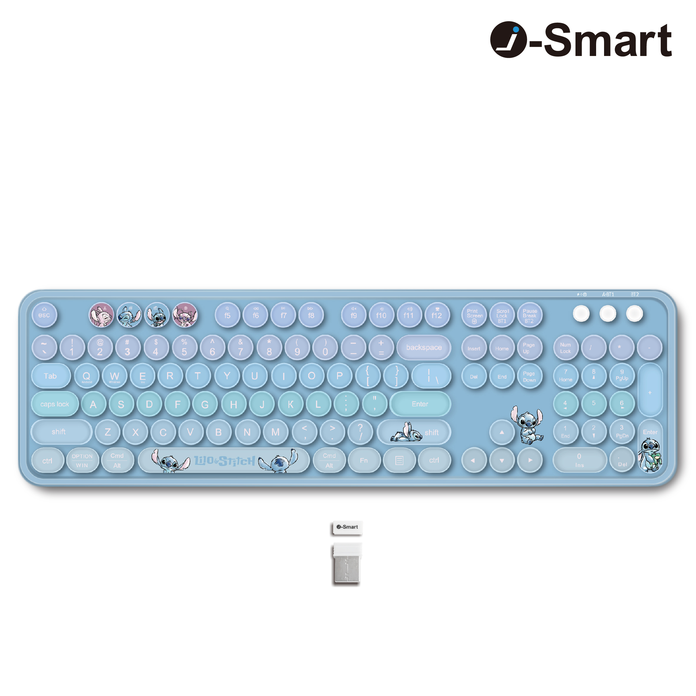 i-Smart-迪士尼-無線藍牙鍵盤-史迪仔 Stitch