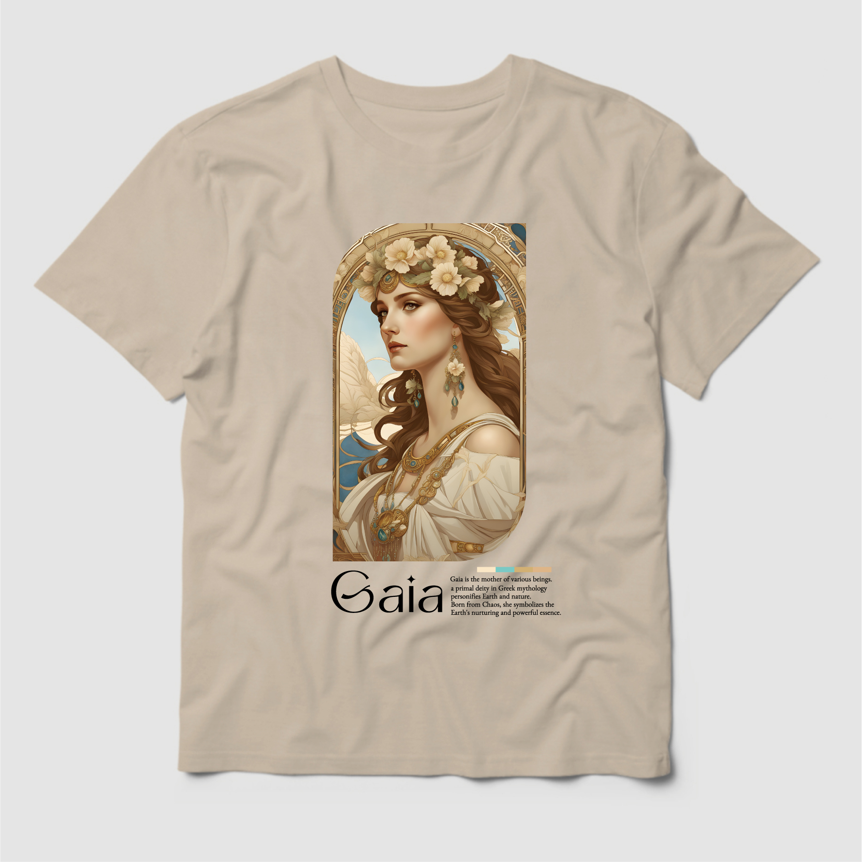 藝術T恤｜GAIA《大地之母》卡其