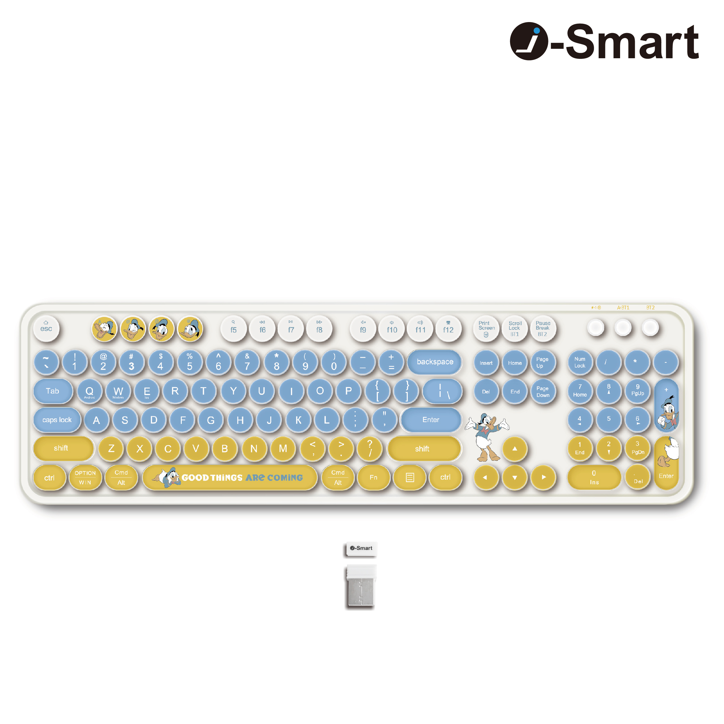 i-Smart-迪士尼-無線藍牙鍵盤-唐老鴨 Donald Duck