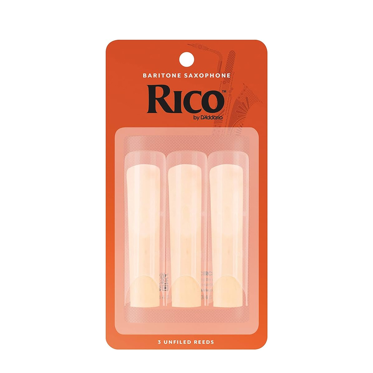 美國 RICO RI-BS 上低音薩克斯風竹片 3片裝 Baritone SAX