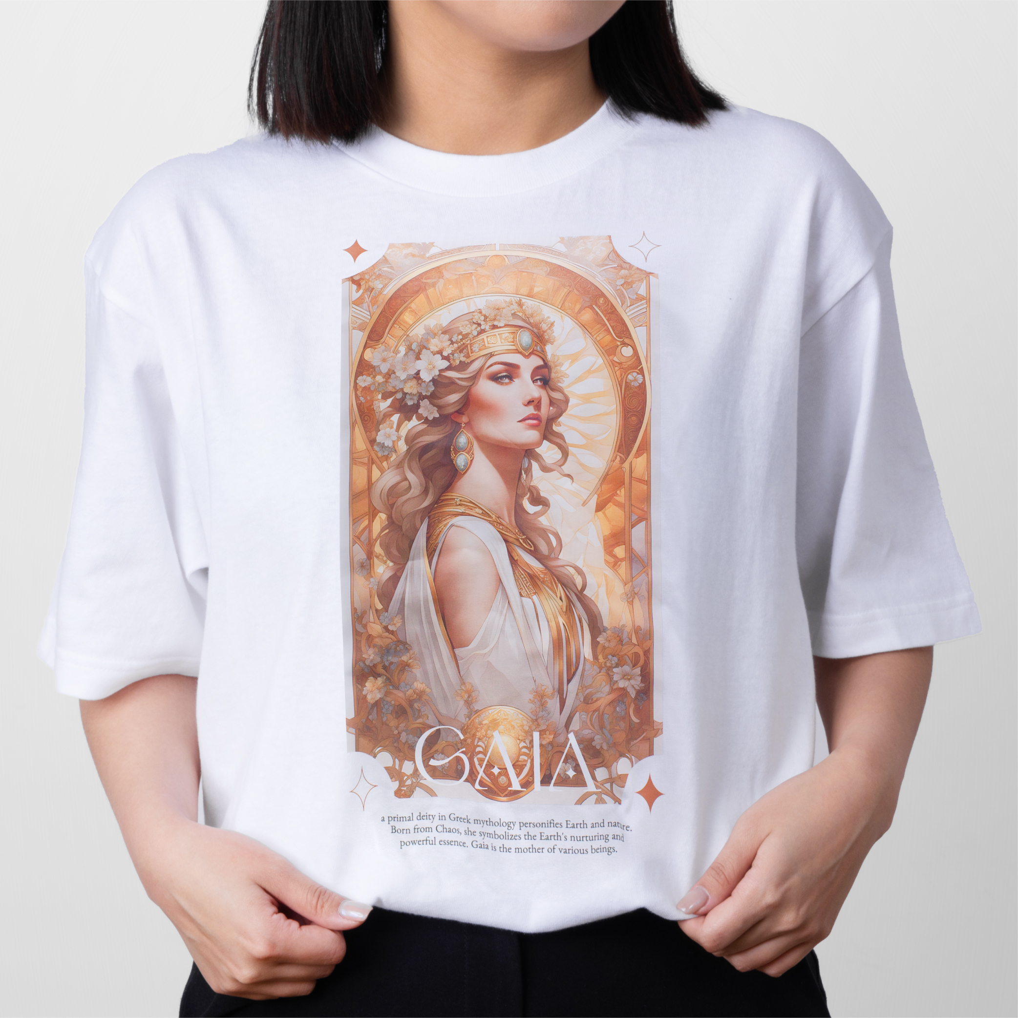 藝術T恤｜GAIA《金色奢華》白