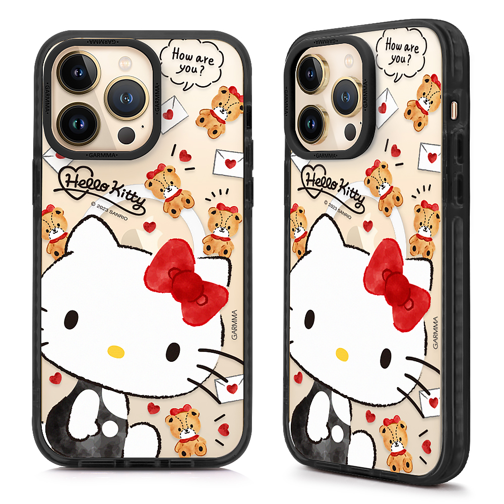 Hello Kitty iPhone 14系列 磁吸款保護殼 甜蜜好朋友