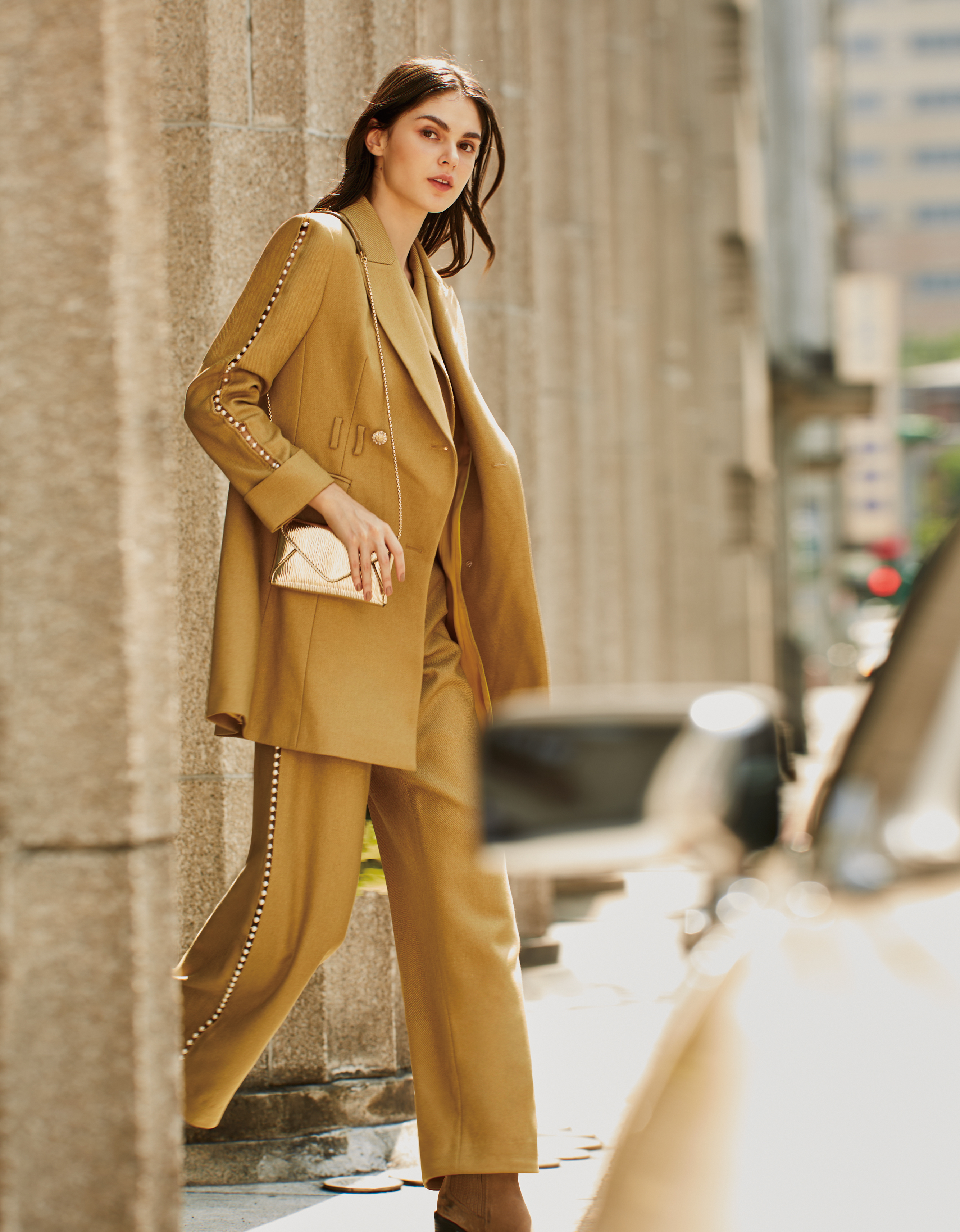 BC15136D1古埃及藝術家長西裝外套 (2色)