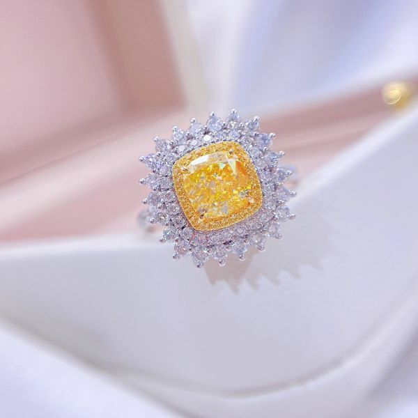 GIA 黃鑽戒指&吊墜