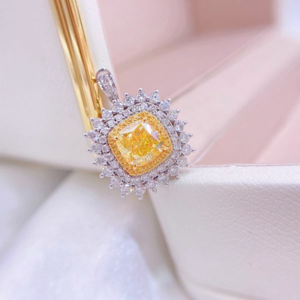 GIA 黃鑽戒指&吊墜