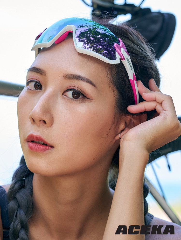 SONIC 紫電幻彩半框運動太陽眼鏡