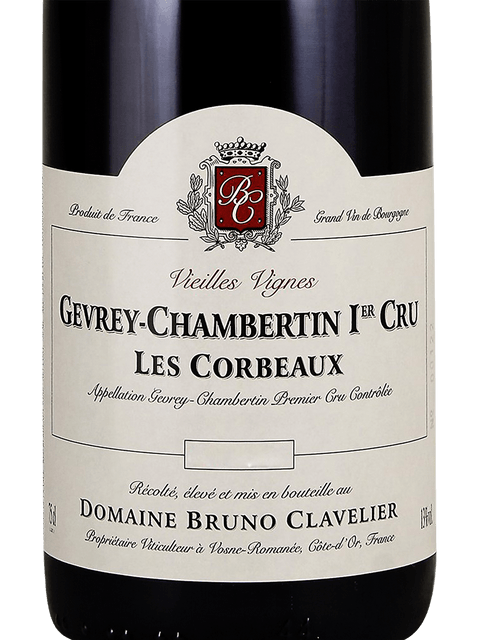Bruno Clavelier Gevrey Chambertin 1er Cru Les Corbeaux 2017 (BH92)