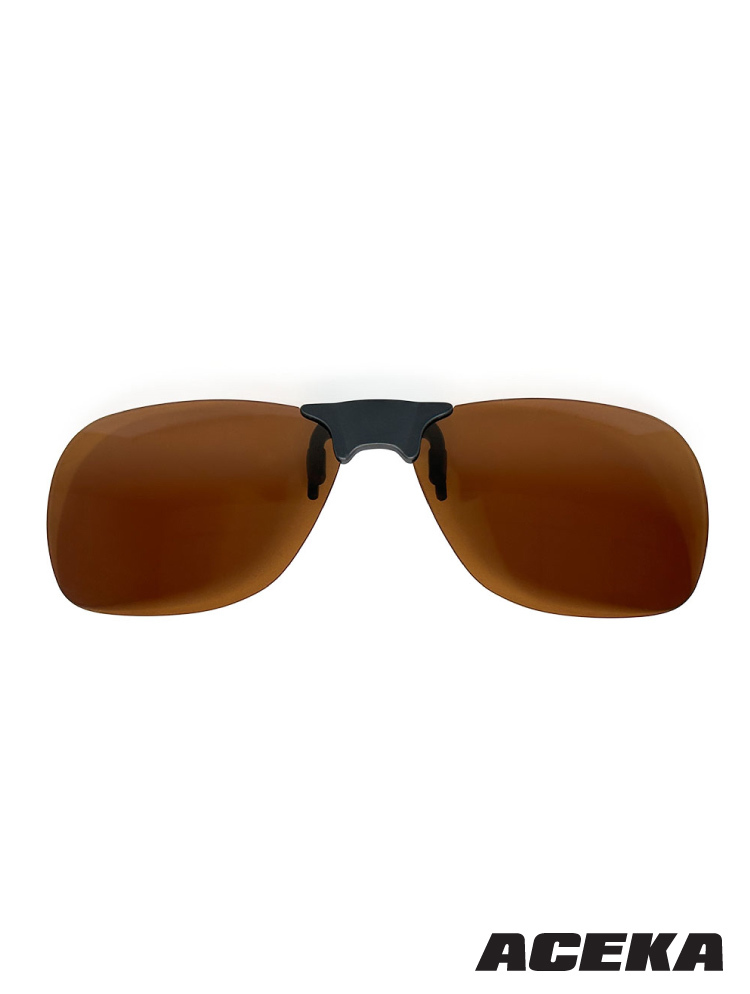 METRO 俐落方形琥珀棕磁吸式夾片