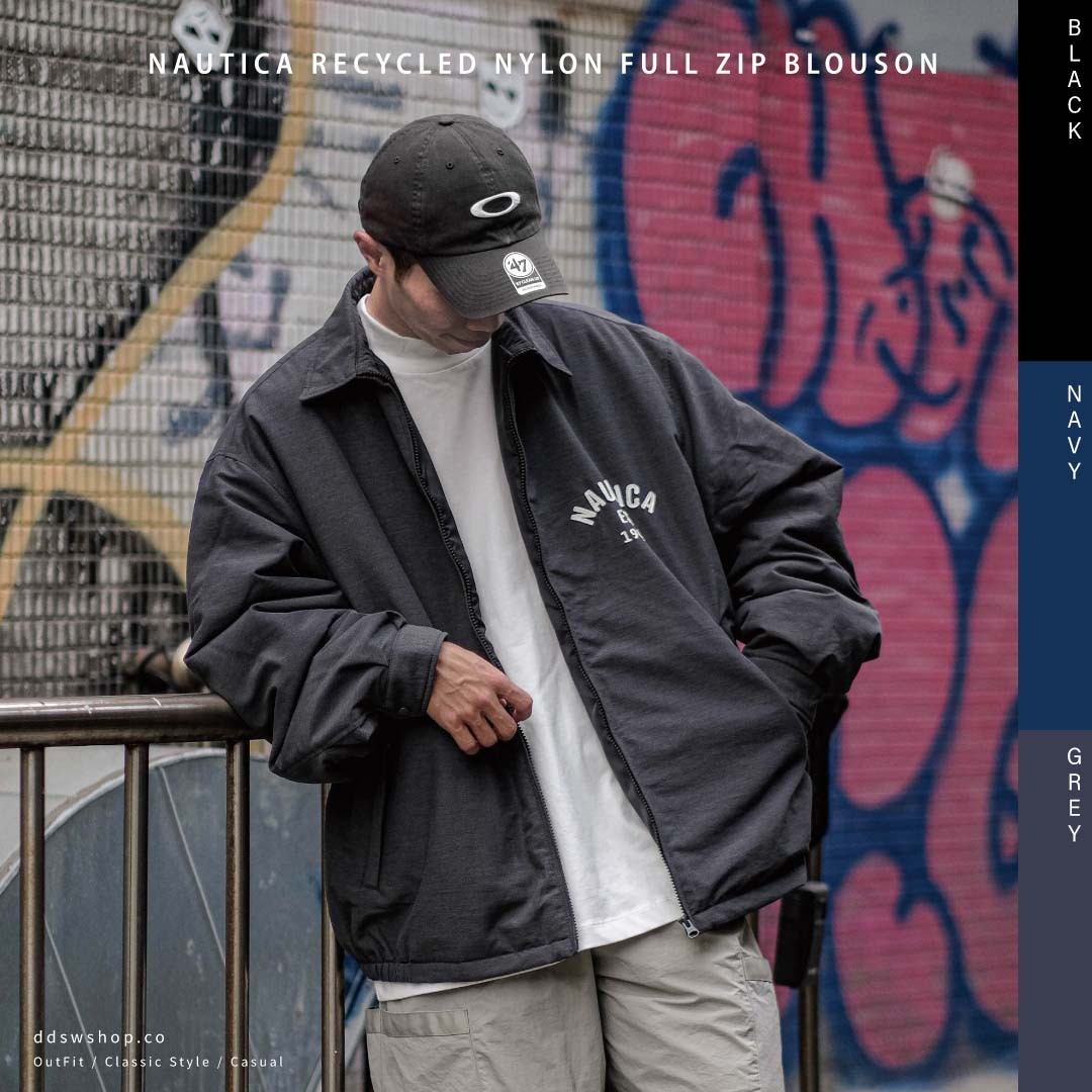 NAUTICA Recycled Nylon Full Zip Blouson 小logo 外套夾克