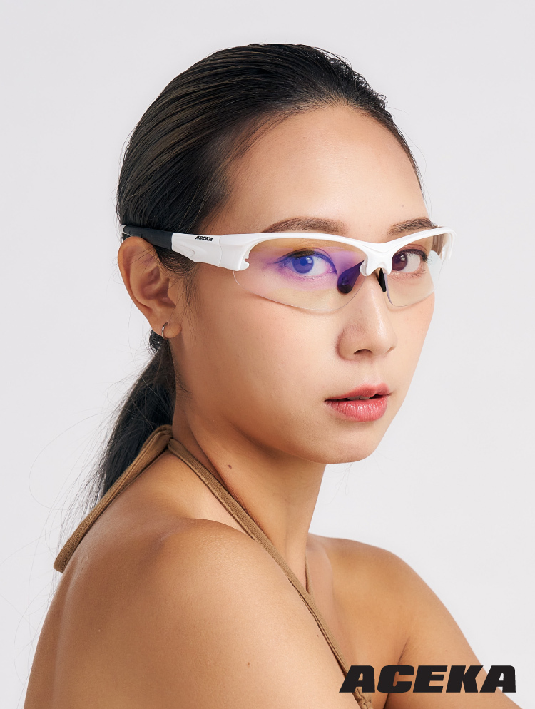 CYBER 職業電競專用抗藍光眼鏡(星光白)