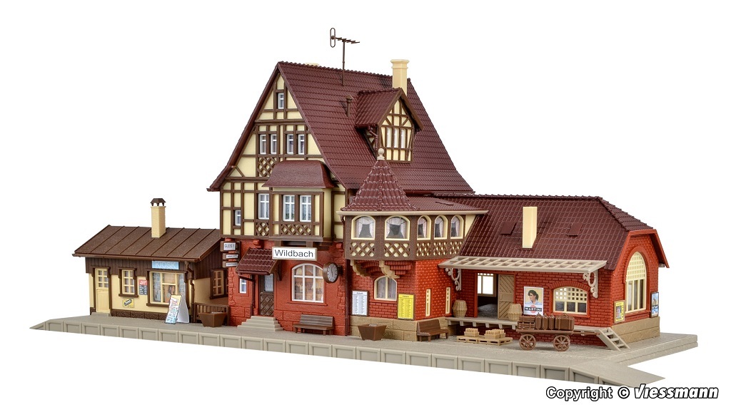 Vomllmer 43512 HO scale Station Wildbach kit.