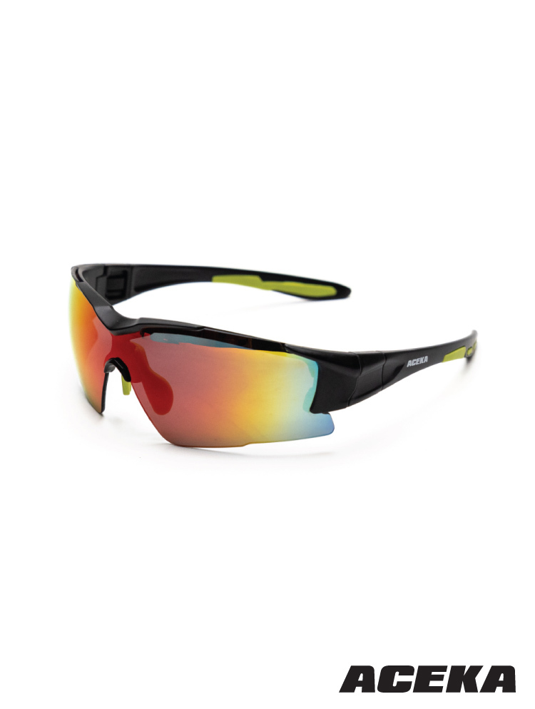 SONIC 專業炫彩運動太陽眼鏡(檸檬綠) (可換綁帶)