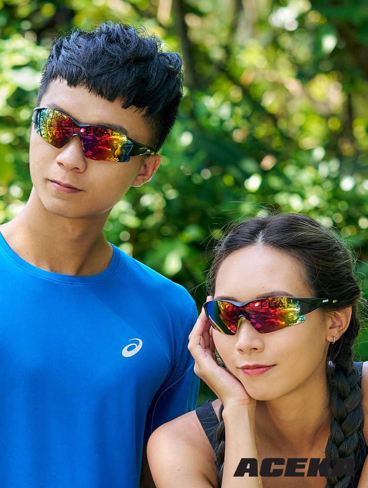 SONIC 專業炫彩運動太陽眼鏡(檸檬綠) (可換綁帶)