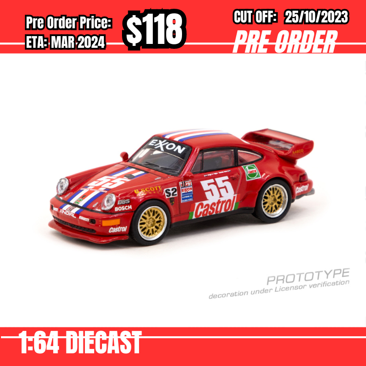 PO-$118 * Tarmac * 1:64 Porsche 911 RSR 3.8 Red Schuco Special Edition [OD12/10]