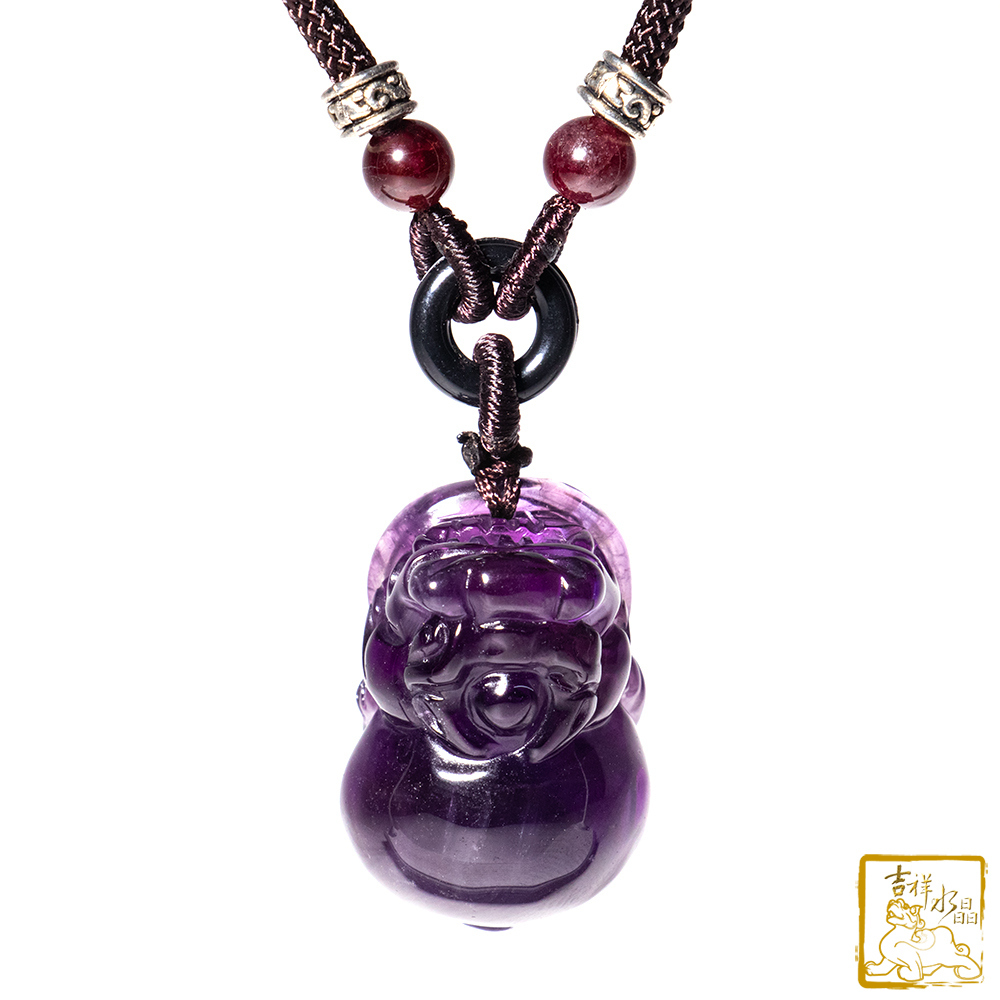 Amethyst Pixiu Necklace 15g