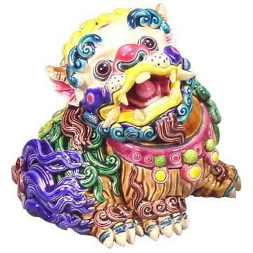 交趾陶｜歡喜獅S