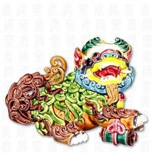 台灣國寶交趾陶｜七巧獅