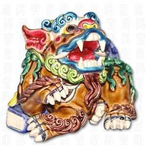 台灣國寶交趾陶｜七巧獅