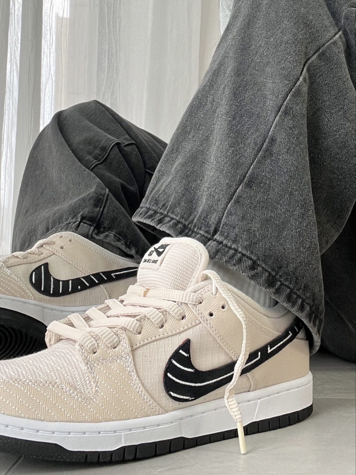 Nike SB Dunk Low x Albino & Preto "Pearl White" 巴西柔術米白 聯名 撕撕樂