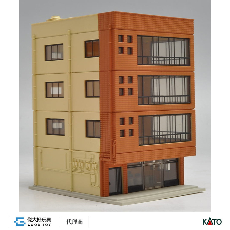 KATO 23-431A 建物 辦公樓1 (4層 煉瓦)