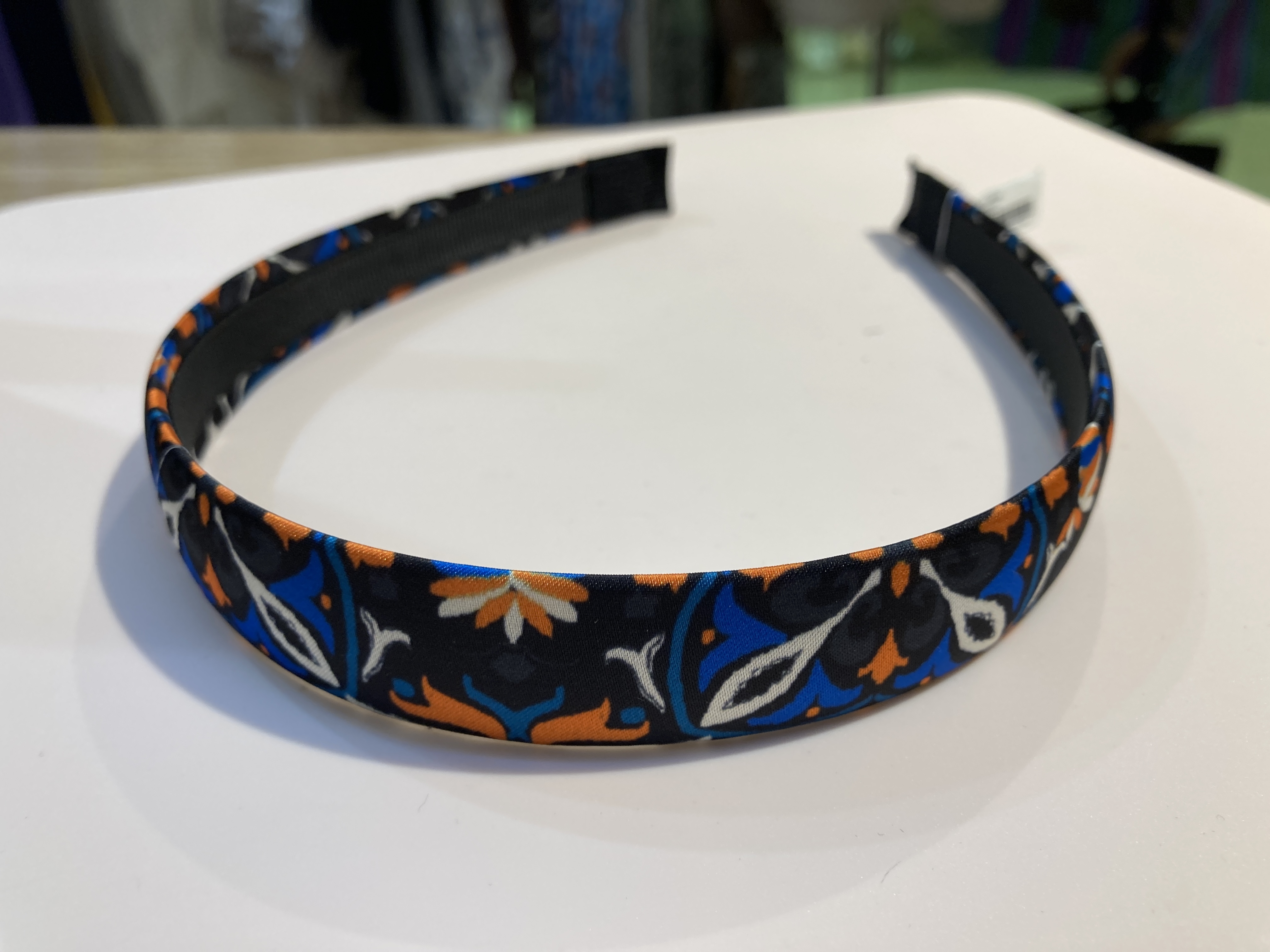 日系頭箍 - 黑橙色花