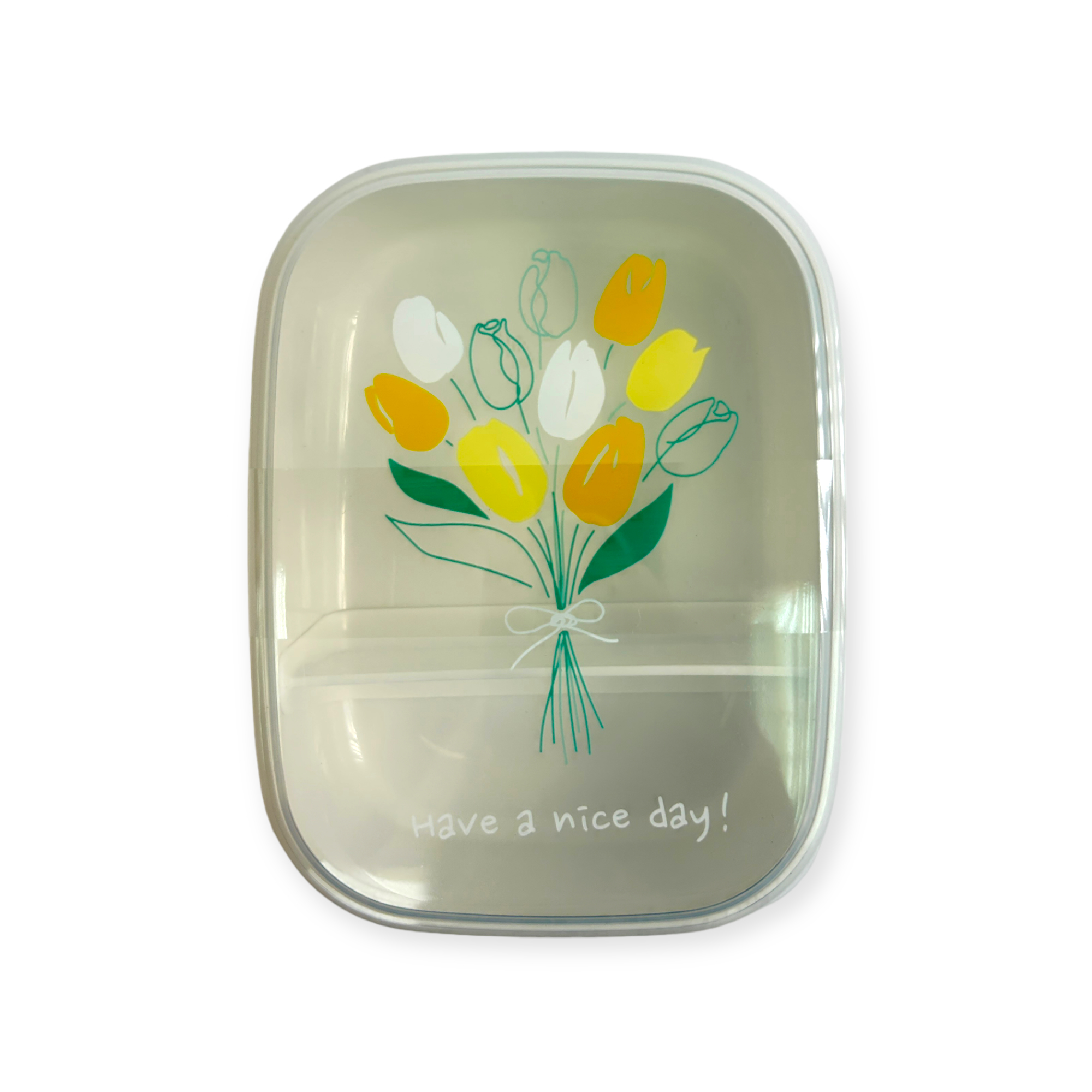 NAKAYA 鬱金香圖案飯盒 內附分隔板 520ml