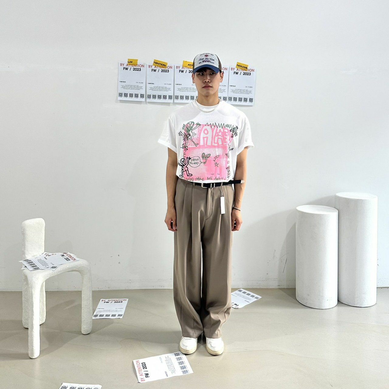 淨色鬆身褲 BY ATTENTION-043P