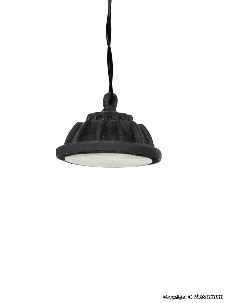 Viessmann 6100 HO規 Hanging industrial light modern, LED warm-white 工業懸吊燈.LED