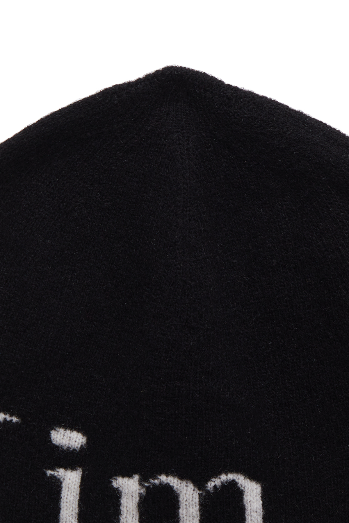 PRE-ORDER) MATIN KIM LOGO JACQUARD SHORT BEANIE