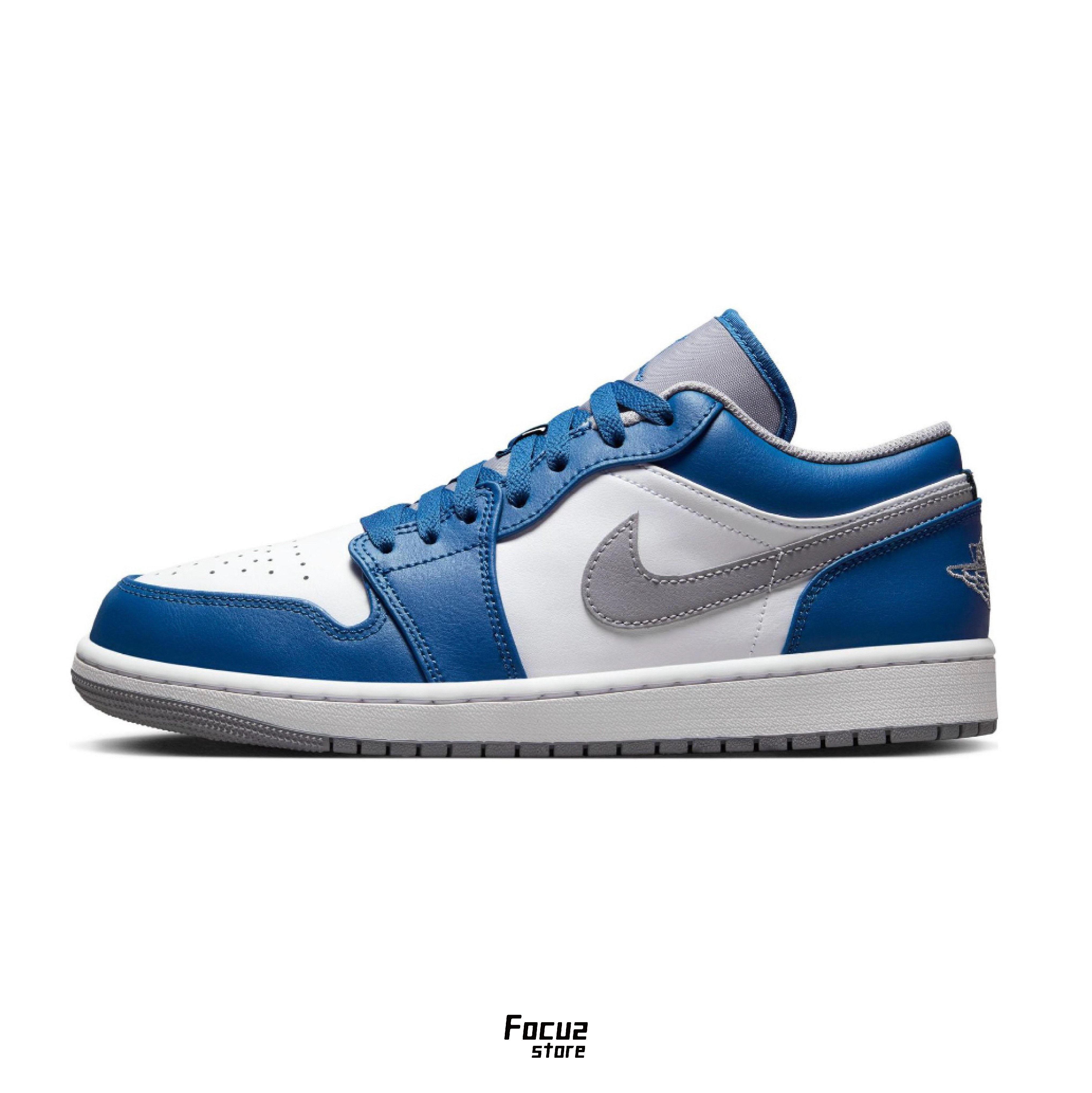【Focus Store】預購 Air Jordan 1 Low 'True Blue Cement' 553558-412